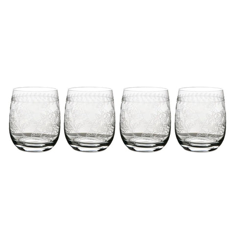Portmeirion Botanic Garden Crystal Tumblers Set of 4