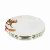 Royal Worcester Wrendale Designs Coupe Dinner Plate (Squirrel) Set of 4 - Cook N Dine
