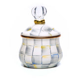 MacKenzie-Childs Sterling Check Enamel Lidded Sugar Bowl - Cook N Dine