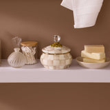 MacKenzie-Childs Mocha Check Squashed Pot - Cook N Dine