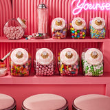 MacKenzie-Childs Rosy Check Sweets Jar with Enamel Lid - Cook N Dine