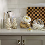 MacKenzie-Childs Mocha Check Large Salt & Pepper Shakers - Cook N Dine