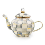 MacKenzie-Childs Sterling Check Enamel Teapot - 4 Cup - Cook N Dine