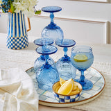 MacKenzie-Childs Sterling Check Enamel Tray - Cook N Dine