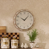 MacKenzie-Childs Mocha Check School Wall Clock - Cook N Dine