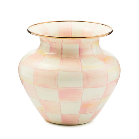 MacKenzie-Childs Rosy Check Large Vase