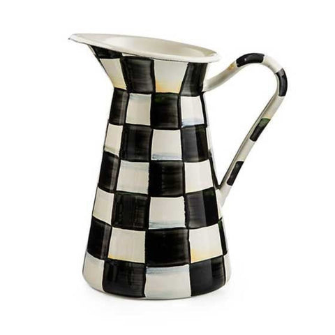 MacKenzie-Childs Courtley Check Practical Medium Pitcher