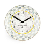 MacKenzie-Childs Sterling Check Enamel Wall Clock - Cook N Dine
