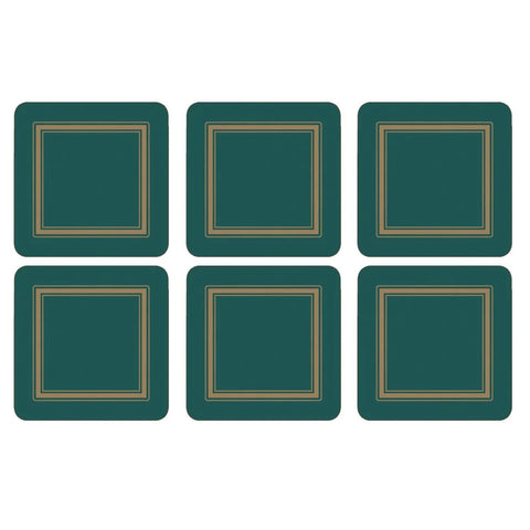 Pimpernel Classic Emerald Coasters Set of 6