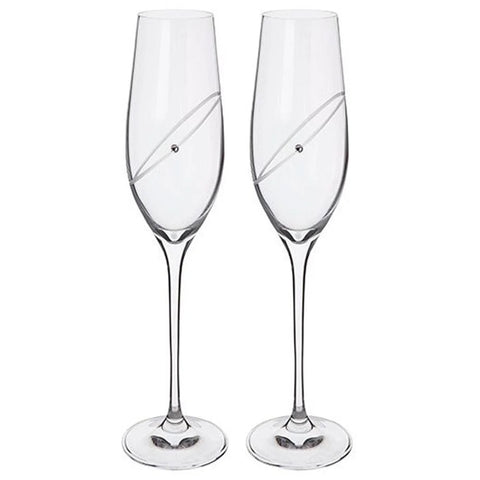 Dartington Clear Flute, Set of 2