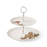 Royal Worcester Wrendale Designs 2 Tiered Cake Stand (Robin & Bunny) - Cook N Dine