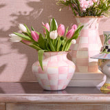 MacKenzie-Childs Rosy Check Large Vase - Cook N Dine