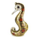 Royal Crown Derby Solid Gold Band Seahorse Paperweight - Cook N Dine