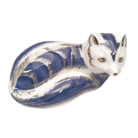 Royal Crown Derby Arctic Fox Platinum Paperweight