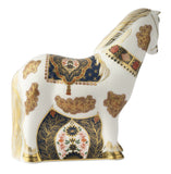 Royal Crown Derby Old Imari Solid Gold Band Shetland Pony Paperweight - Limited edition of 500 - Cook N Dine