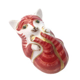 Royal Crown Derby Playful Ginger Kitten Paperweight - Cook N Dine