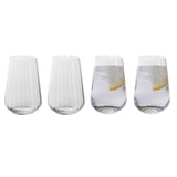 Dartington Cheers! Optic Tall Tumbler, Set of 4 - Cook N Dine