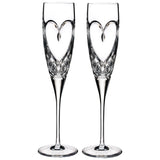Waterford Crystal Occasions True Love Champagne Flutes Set of 2 - Cook N Dine