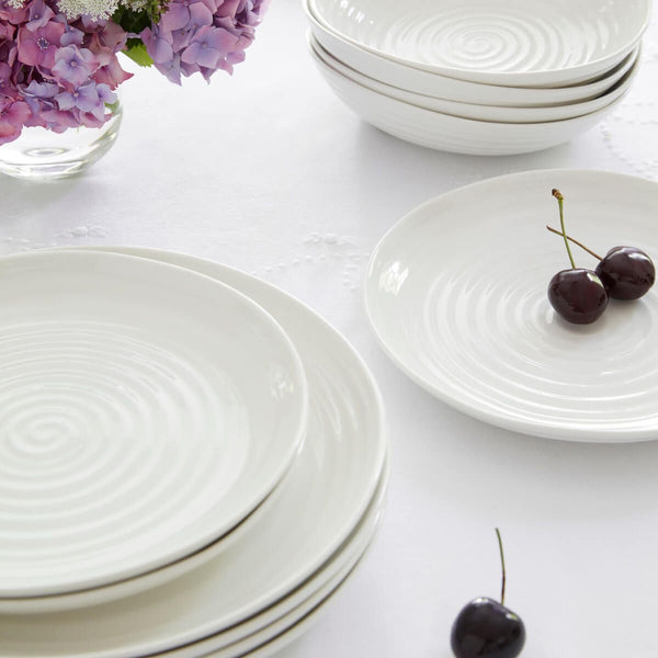 Sophie Conran for Portmeirion Round Coupe Buffet Plate, Set of
