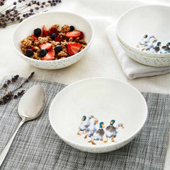 Royal Worcester Wrendale Designs Cereal Bowl (Duck) Set of 4