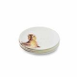 Royal Worcester Wrendale Designs Coupe Plates (Sheep, Duckling, Donkey, Cow) Set of 4 - Cook N Dine
