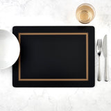 Pimpernel Classic Black Placemats Set of 4 - Cook N Dine