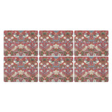 Pimpernel for Spode Morris & Co Strawberry Thief Red Placemats, Set of 6 - Cook N Dine