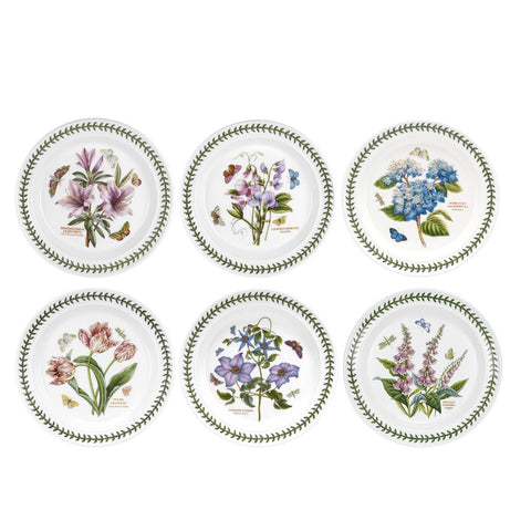 Portmeirion Botanic Garden Plate (Drum) 26.7cm Set of 6