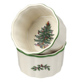 Spode Christmas Tree Round Scalloped Ramekin Set of 2 - Cook N Dine