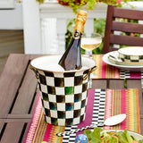 MacKenzie-Childs Courtly Check Enamel Wine Cooler - Cook N Dine