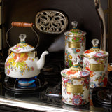 MacKenzie-Childs Flower Market Small Canister - White - Cook N Dine