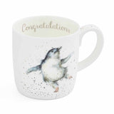 Royal Worcester Wrendale Designs Congratulations Large Mug (Penguin) - Cook N Dine