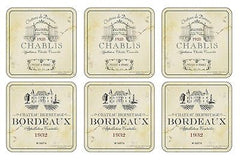 Pimpernel Vin de France Coasters Set of 6