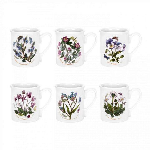 Portmeirion Botanic Garden Breakfast Mug 9oz, Set of 6