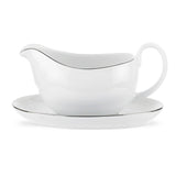 Royal Worcester Classic Platinum Sauce Boat & Stand - Cook N Dine