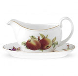 Royal Worcester Evesham Gold Sauceboat & Stand - Cook N Dine