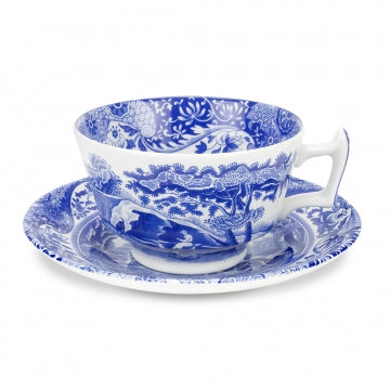 Spode Blue Italian Tea Cup & Saucer