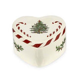 Spode Christmas Tree Peppermint Lidded Heart Box - Cook N Dine