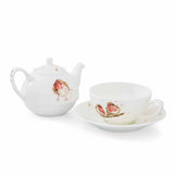Royal Worcester Wrendale Designs Tea For One with Saucer (Robins) - Cook N Dine