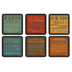 Pimpernel Lunchtime Coasters Set of 6