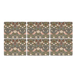 Pimpernel for Spode Morris & Co Strawberry Thief Brown Placemats, Set of 6 - Cook N Dine