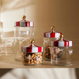 Alessi Circus Glass Storage Jar with Hermetic Lid 50c