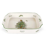 Spode Christmas Tree Rectangular Handled Dish - Cook N Dine