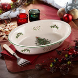 Spode Christmas Tree Oval Rim Dish - Cook N Dine