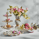 MacKenzie-Childs Sterling Check Three Tier Sweet Stand - Cook N Dine