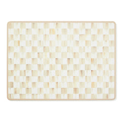MacKenzie-Childs Mocha Check Cork Back Placemats, Set of 4