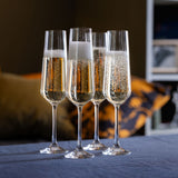 Dartington Cheers! Optic Flute, Set of 4