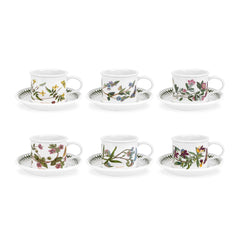 Portmeirion Botanic Garden Teacup and Saucer (Drum Shape)