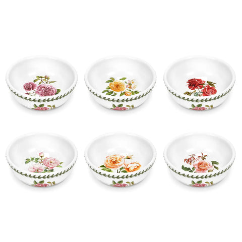 Portmeirion Botanic Garden Roses Bowls 14cm Set of 6