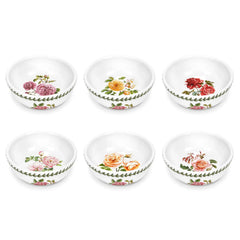 Portmeirion Botanic Garden Roses Bowls 14cm, Set of 6